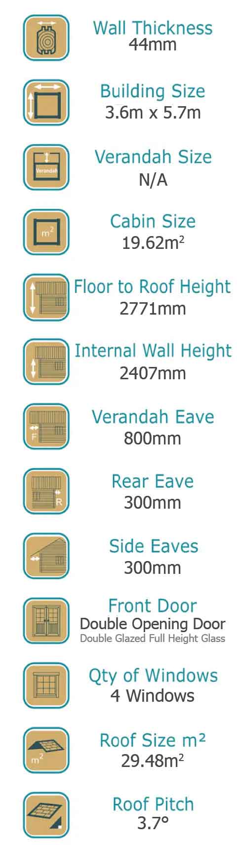 WO-Lennox-Cabin-Specs_01 Cabin Life Lennox Cabin Specs