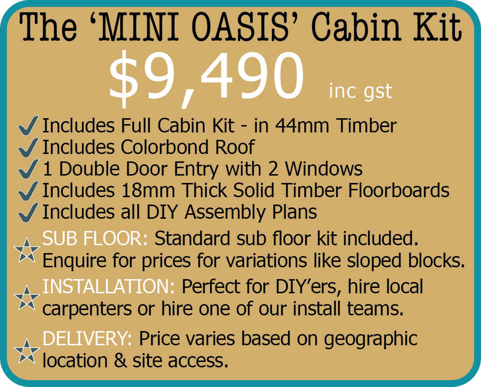 WO-Oasis-info-tag Cabinlife Garden Escape Cabin Price March 22