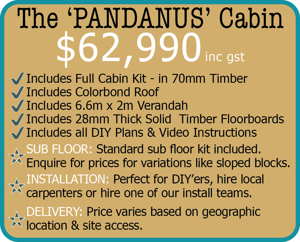 Pandanus Cabin Price